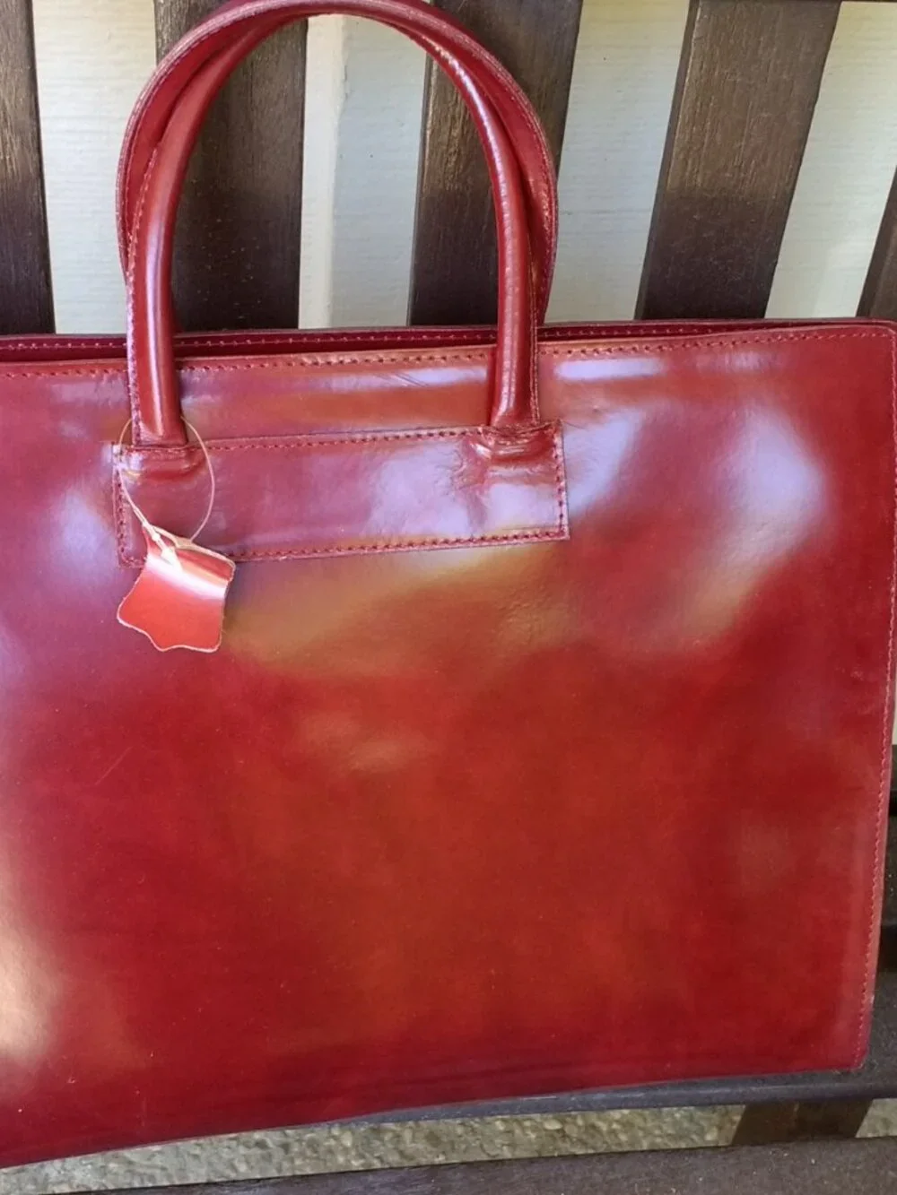 Alex Florenze Italian hand made leather briefcase